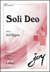 Soli Deo SATB choral sheet music cover